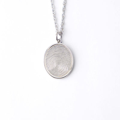 Oval Fingerprint Pendant - Teraloom