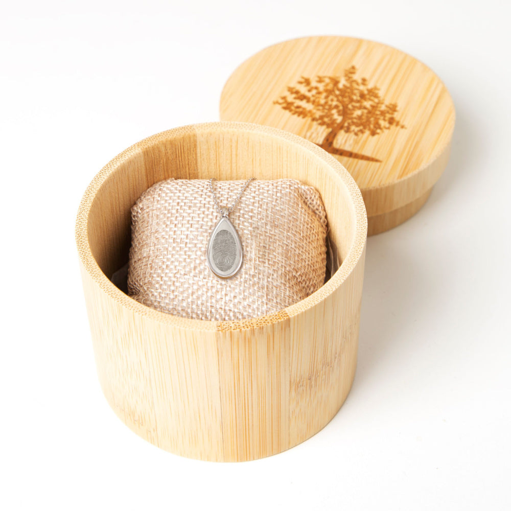 Teardrop Fingerprint Pendant - Teraloom